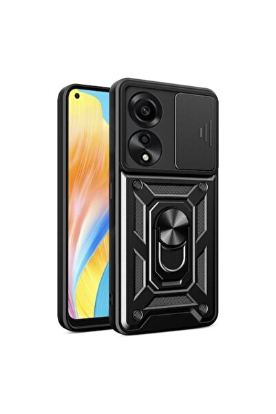 Rao Συμβατή με Oppo A78 4G, Elegance, CamShield Series, L46, πλαστικό, μαύρο