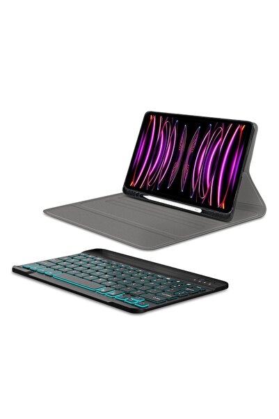Techsuit High-Protection Keyboard Case for iPad Pro 12.9 (2018–2022) & Air 13 (2024) - CozyTab K65