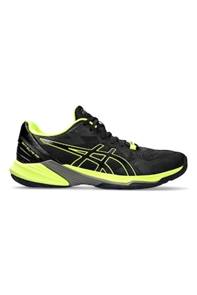 Asics Asics, Pantofi de volei Low-Cut Sky Elite 2, Negri, Verde Neon, Mărimea 12