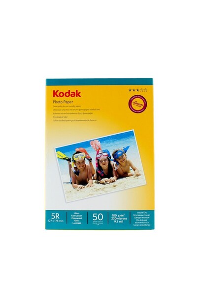 Kodak photo paper 13x18, Glossy, 180 g, top 50 sheets