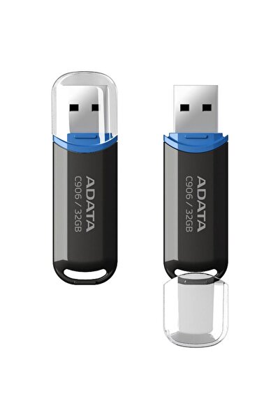 Adata C906 USB Flash Drive, 32GB, USB 2.0, Black