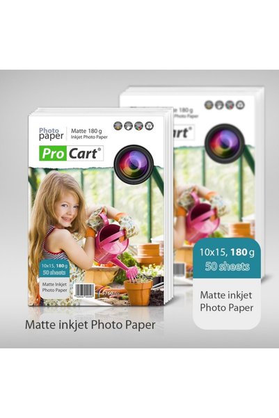 PROCART Matte PHOTO paper 180g 10x15