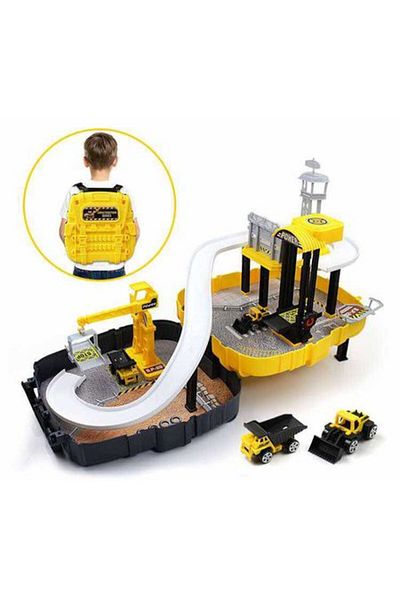 OEM Set de joaca santier de constructii in valiza galbena