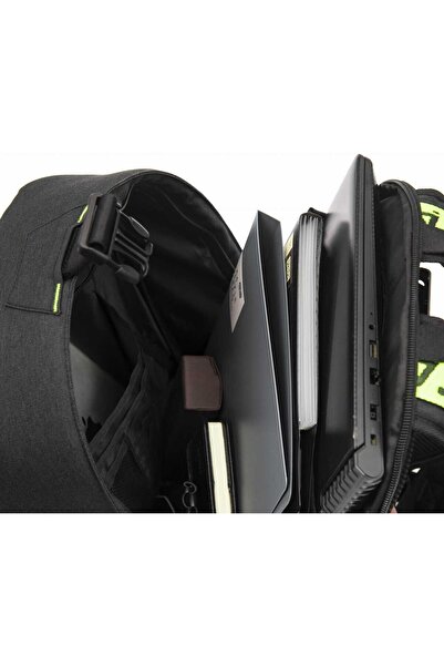 jumi Tourist backpack/backpack, Tourpeak, 5 compartments, black, 21 L, 30x10x40 cm