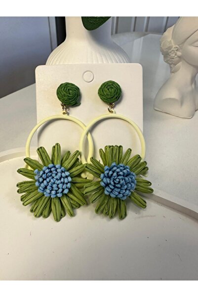 AWDOY Yeşil Renkli Yaz Küpeleri