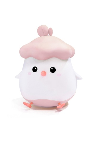 Primlife Lumină de noapte pentru copii, silicon, senzor tactil, model pui, lu...