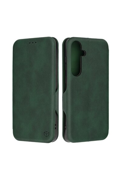Rao Husa compatibila cu Samsung Galaxy S24 Plus, Safe Wallet Plus, K19, Piele ecologica, Intense Green