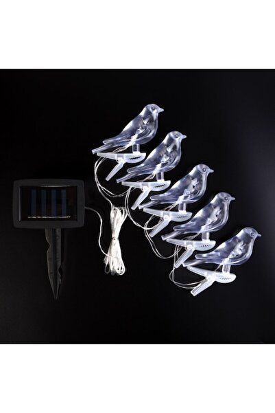 Primlife Șir de lumini solare cu păsări, prindere prin clips 80 cm 5 culori, ...