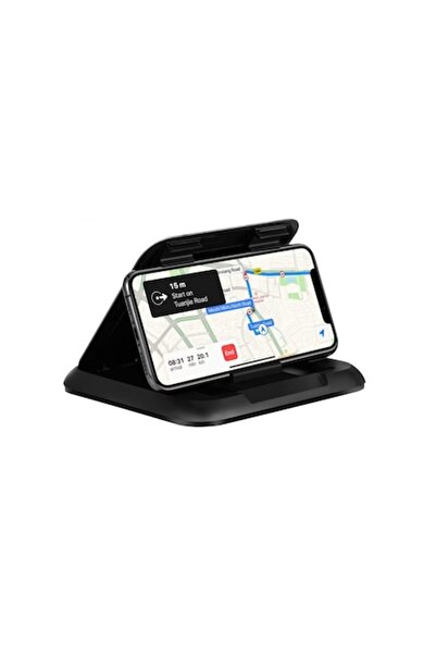 Rao Suport de telefon cu montare pe bord, reglabil, negru