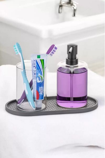 WAPPA Oval Silicone Oil Pot Oil Stand Base Multi-Purpose Organizer Presentation Soap Dish Base
