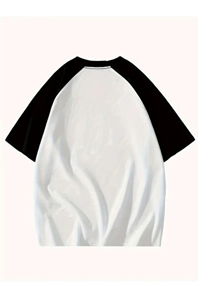 Touz Moda ACAB Cat Printed Raglan μακρυμάνικο εμπριμέ λευκό μπλουζάκι