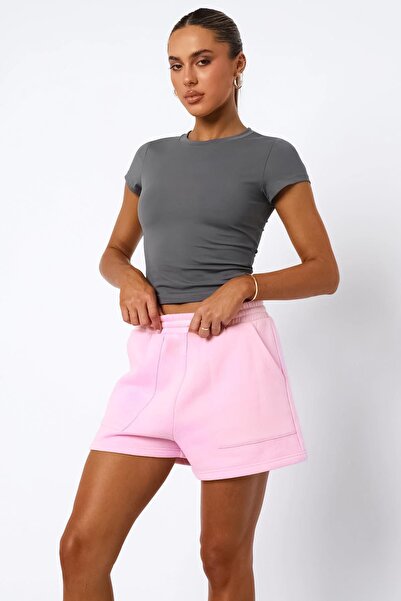 Madmext Pembe Basic Kadın Şort Mg2511
