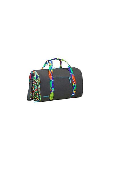 American Tourister Geantă de călătorie American Tourister, model albastru de vară, capacitate 25L, gri