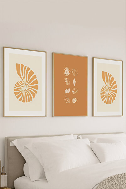 VOBA STORE SET DE MASA MDF CU VIZUALIZARE CADRU SCANDINAVIAN DE 3 PIESE-73