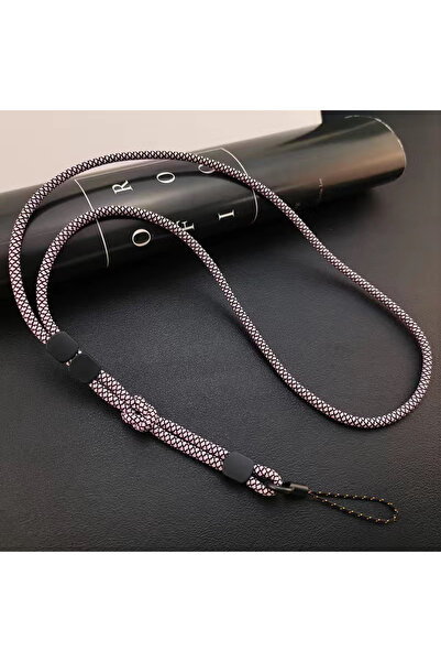 Choice8 Pink Long Neck Hanging Chain Hand-woven Mobile Phone Lanyard Strong a...