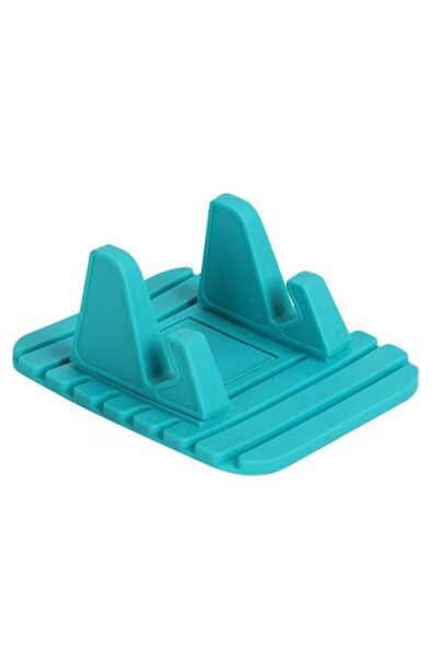 Rao Suport telefon antiderapant pentru bord, compatibilitate universală, silicon, albastru