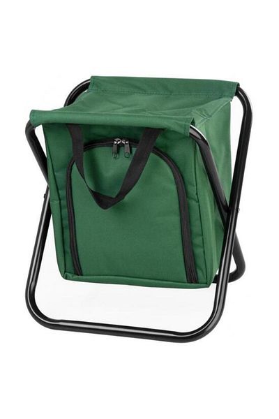Strend Pro Scaun pliabil, gradina, camping, pescuit, cu geanta termoizolanta, verde, max 150 kg, 32x27x34 cm, S
