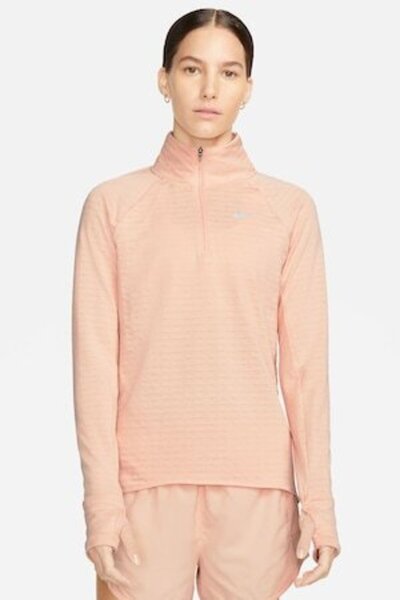 Nike Jachetă de alergare Therma-Fit, culoarea piersicii, mărimea M