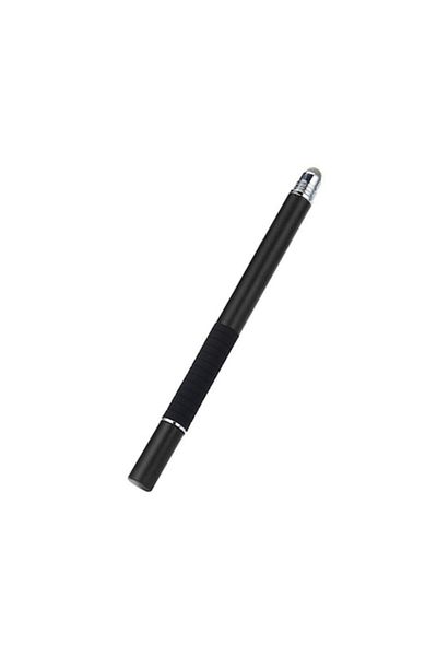 Rao Stilou cu 2 vârfuri și capac, compatibilitate universală, material aluminiu, culoare neagră