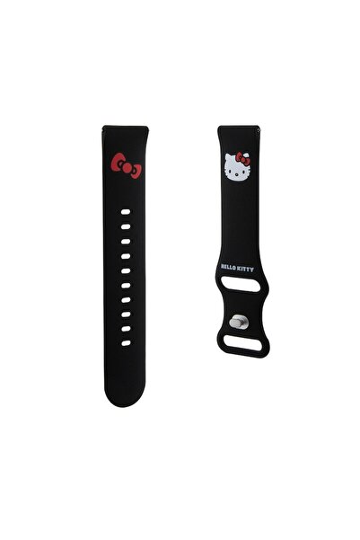 Hello Kitty Curea din silicon pentru Samsung Watch 4/5, Huawei Watch GT 3/Pro 43mm, neagră