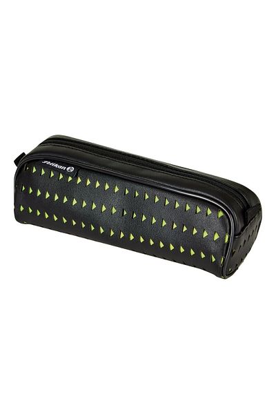 Herlitz Penar Etui Quattro Lasercut, Culoare Negru/Galben, Material Material Textil, Dimensiuni 21.5x8x7 cm