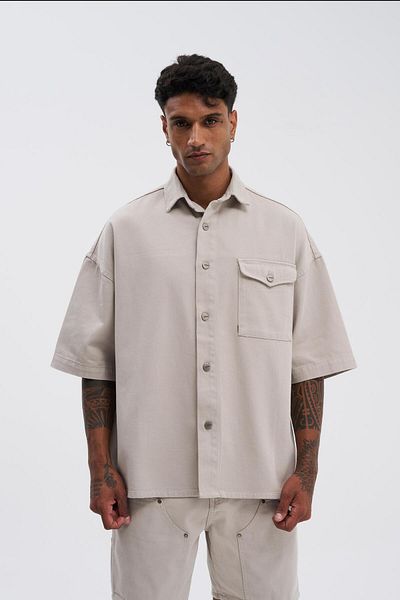 Machinist Men's Oversize Stone Shirt