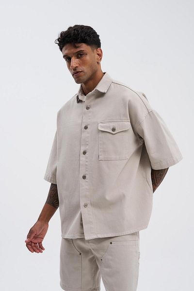 Machinist Men's Oversize Stone Shirt