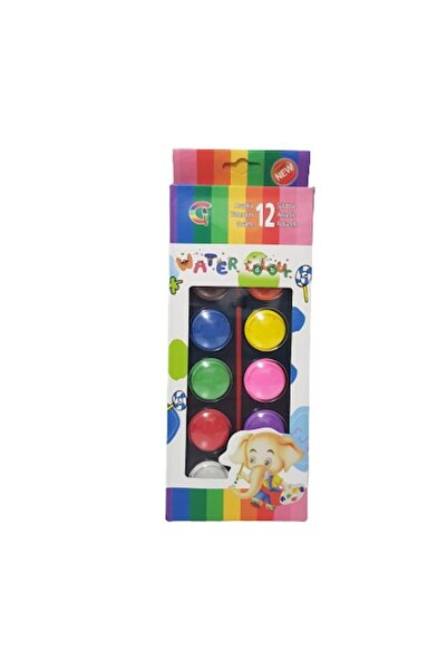 OEM Acuarele cu pensula, 12 culori, +3 ani