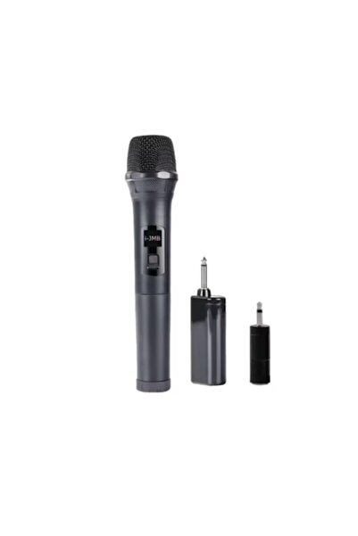 i-JMB Microfon karaoke wireless cu 2 adaptoare, negru