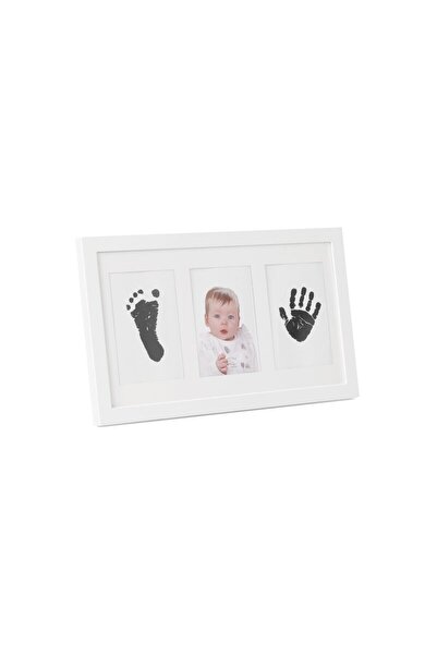Jane Triple photo frame kit, Jane, With hand and foot ink, Non-toxic, White