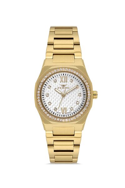 FERRO Yellow Steel Cord Women Wrist Watch Fl21616Awt-B