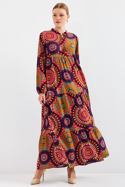 Merterium Women's Long Hijab Dress A.Hardal 1002