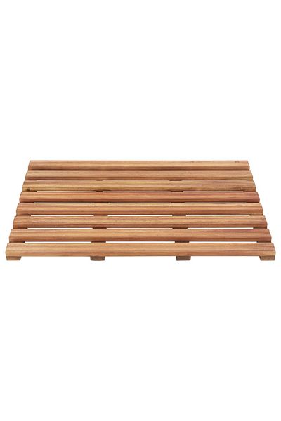 vidaxl Bath Mats 2 pcs Solid Acacia Wood 56x37 cm