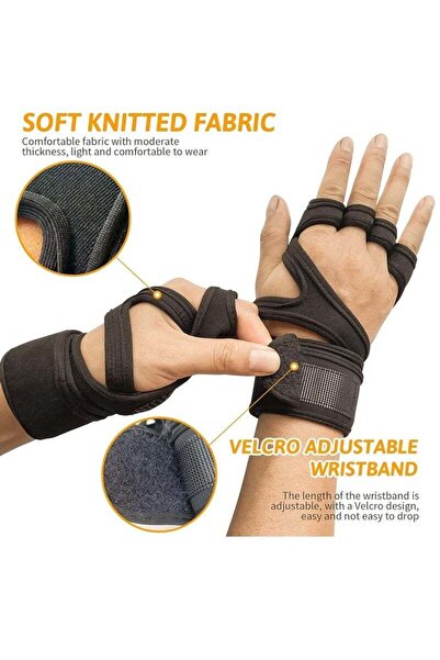 fulina Gym Workout Gloves Cross Weight Lifting Gloves with Built in Wrist Wrap Support for Men and Women