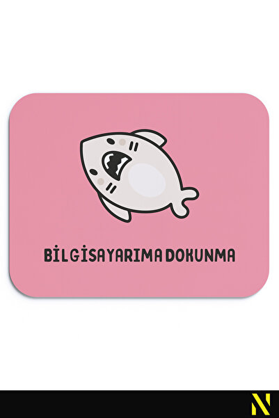 nilizma Χαριτωμένο Mouse Pad Shark - 23 cm x 19 cm - Αντιολισθητική βάση για χρήση στο σπίτι και στο γραφείο