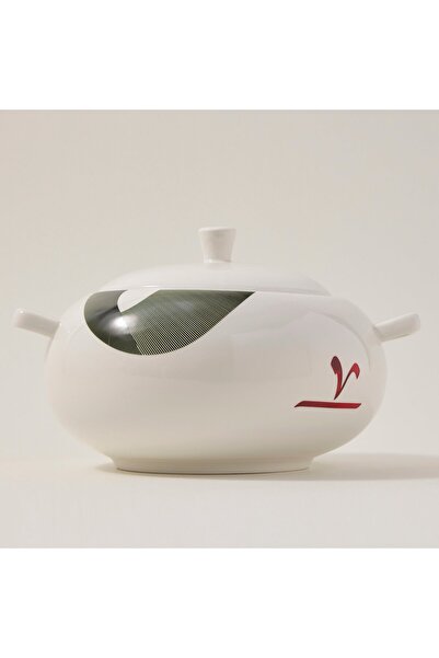 LA MESA وعاء حساء من البورسلين الأبيض