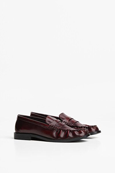 Bershka Büzgü detaylı mokasen