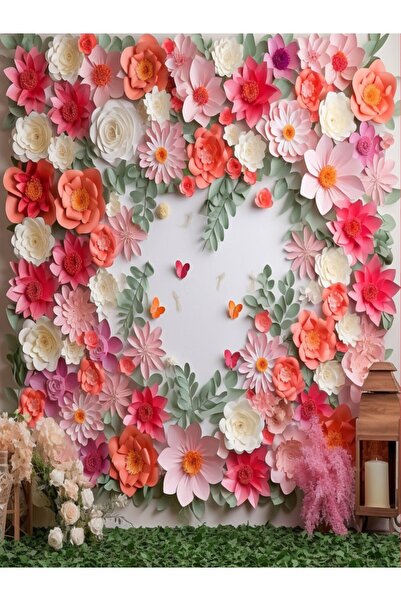 PROMISEBACKDROP2 Çiçekli Konsept, Mezuniyet, Doğum Günü, Okul Etkinlik Kumaş ...
