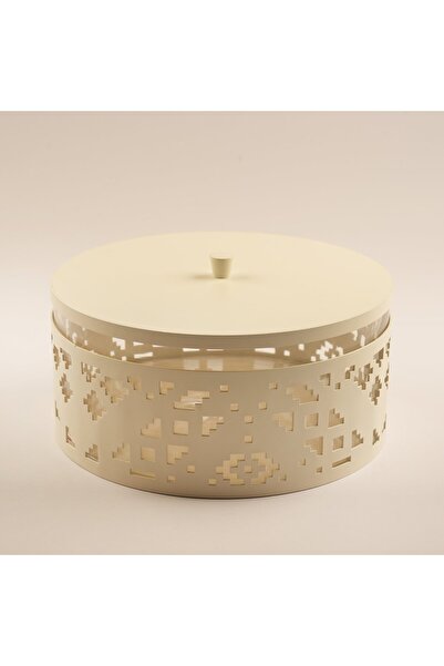 LA MESA حافظة طعام زجاجية من مجموعة نسيج، 30 لتر، لون بيج