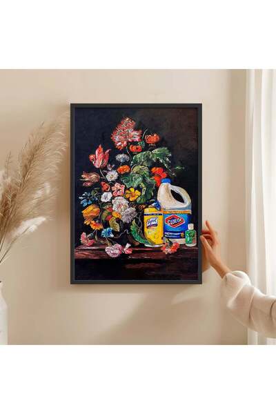 HOMEPACK TABLO CU CADRU DE LEMN POSTER CU CADRU DECOR ARTISTIC DE PERETE TK/1488