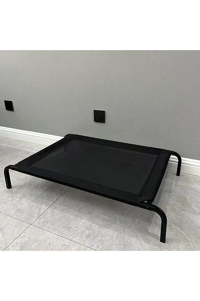 Flippy Pat pentru animale, flexibil, plasă, rezistent la umezeală, picioare din oțel, respirabil, mărime M 90 x 60 x 16 cm, negru