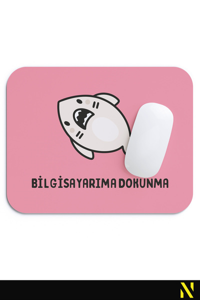 nilizma Χαριτωμένο Mouse Pad Shark - 23 cm x 19 cm - Αντιολισθητική βάση για χρήση στο σπίτι και στο γραφείο