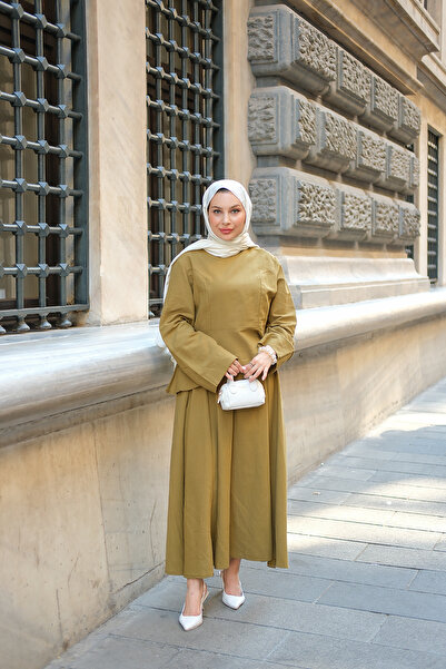 LOCCO Women's Skirt Suit Fat Green