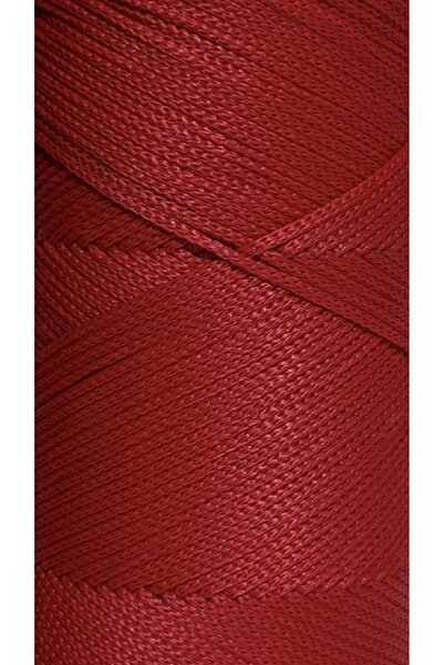 Akduman İplik 200 gr - 2mm Kırmızı Polyester Makrome Ipi Çanta Ipliği Ve Supla Ip