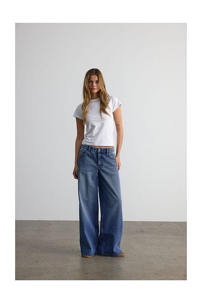 Noisy May NMKETTIE NW JEANS CU PICIOARE LĂȚI VI557MB NOOS