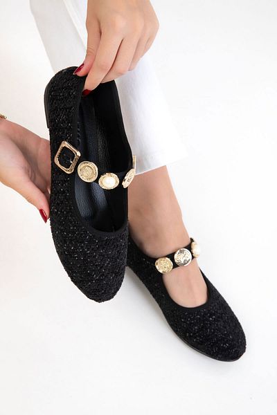SOHO Balerina de damă negru-negru 20756