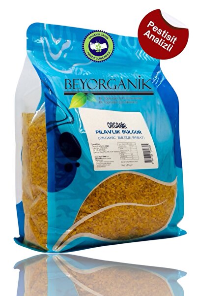 BEYORGANİK ORGANİK Siyez Pilavlık Bulgur 2,5kg (PESTİSİT ve AFLATOKSİN ANALİZLİ)