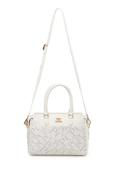 Pierre Cardin Monogram White Women's Shoulder Bag 05Po25Y2520