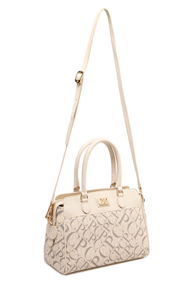 Pierre Cardin Monogram Beige Women's Shoulder Bag 05Po25Y2520