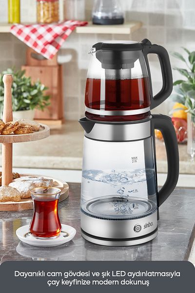 Sinbo Stm-5848 1500 Watt Electric Glass Tea Machine